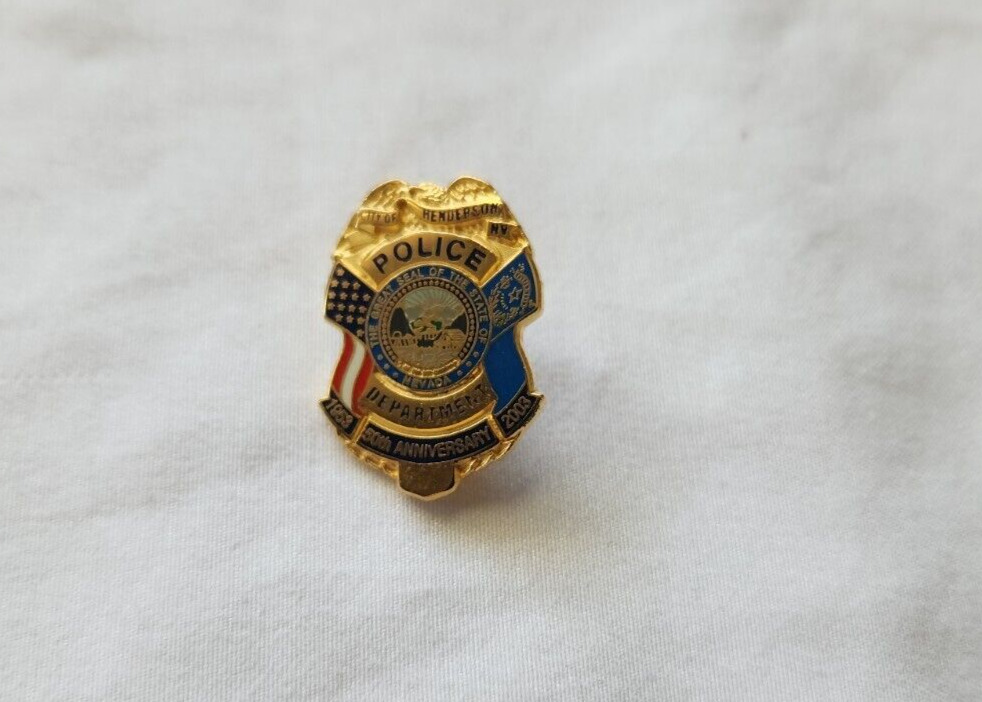 Pins Badges City of Henderson NV Police Department 50th Anniversary 1953 - 2003