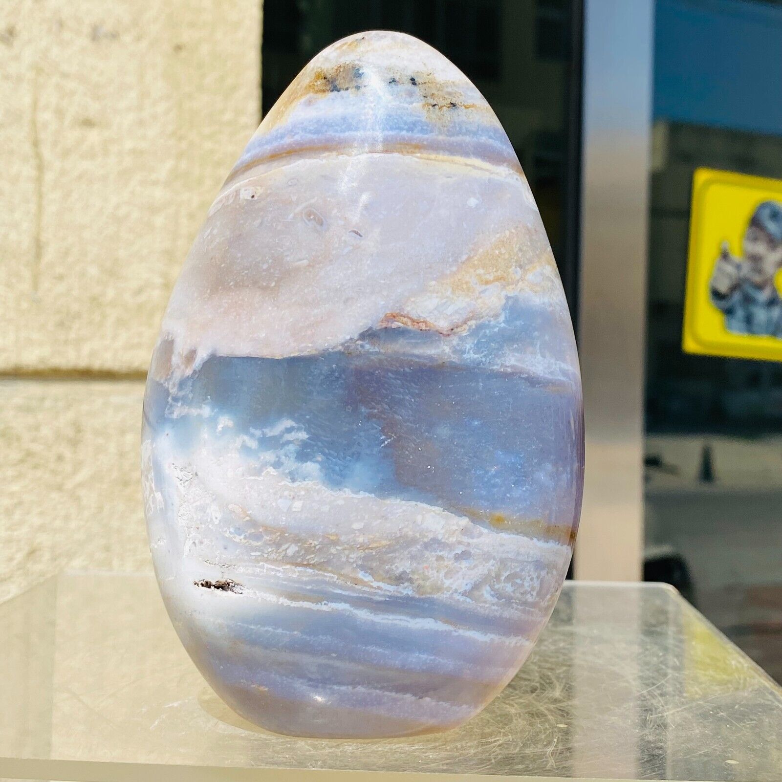 650g Natural Colourful Ocean Jasper Crystal Freeform Display Specimen Healing