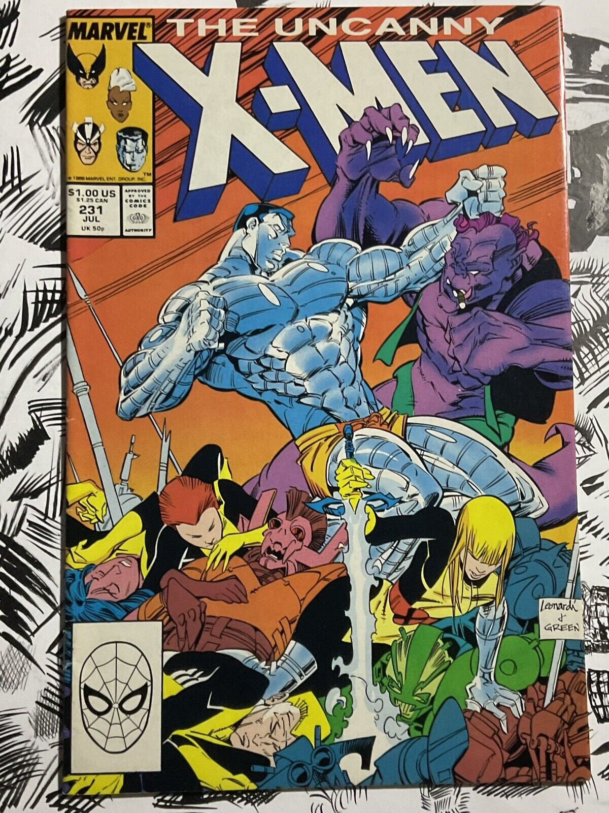 Uncanny X-Men #231 (1988) Marvel Comic Book