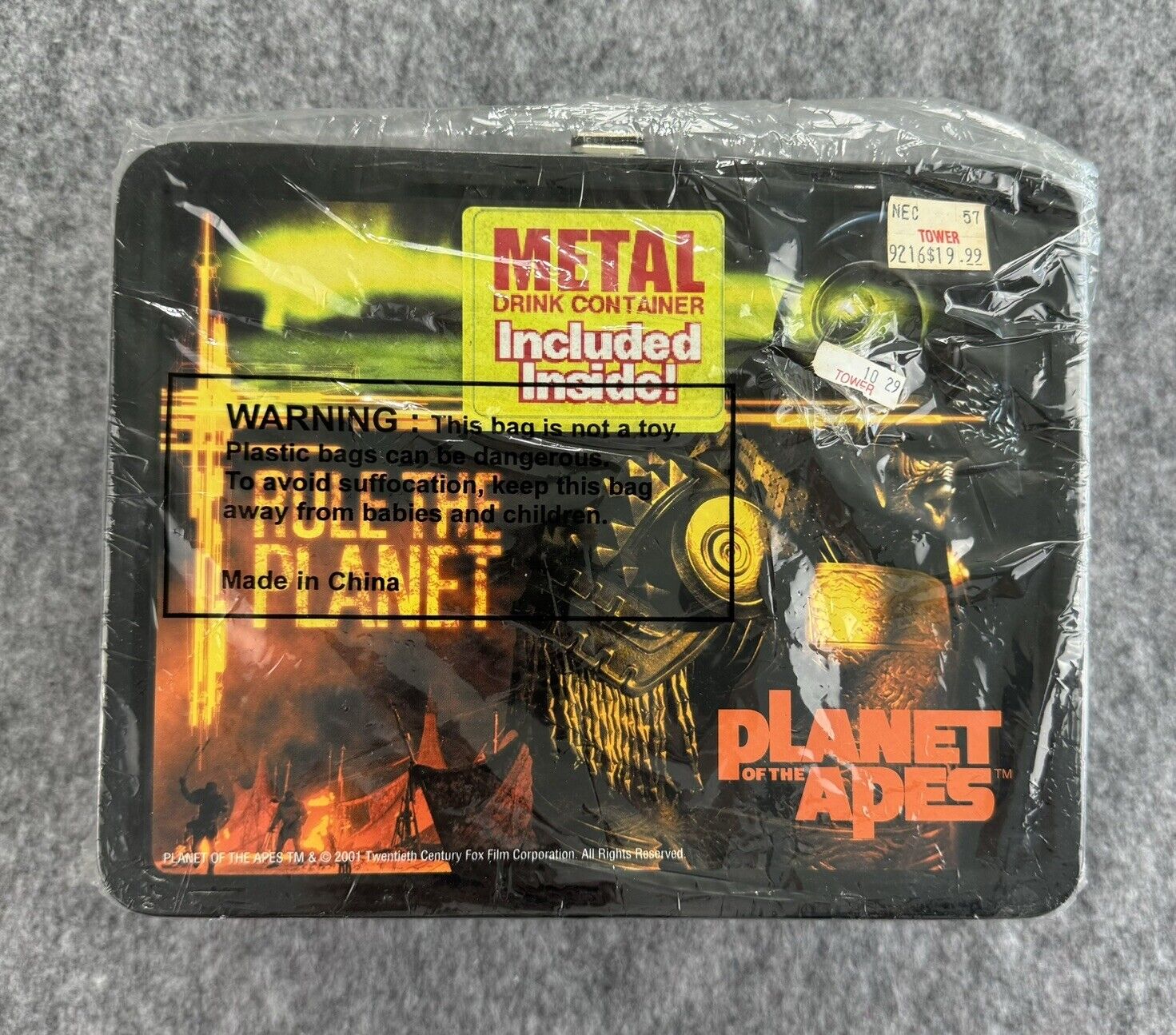 Planet Of The Apes Lunch Box Metal w Thermos Limited Edition Neca 2001 Sealed
