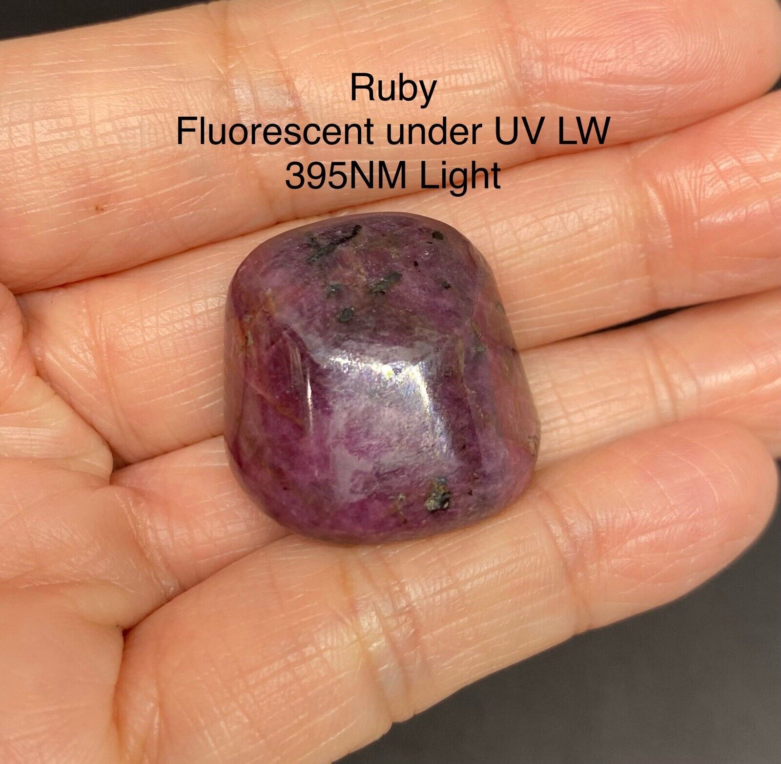 Ruby Genuine Polished Stone from India 21.3g  RARE