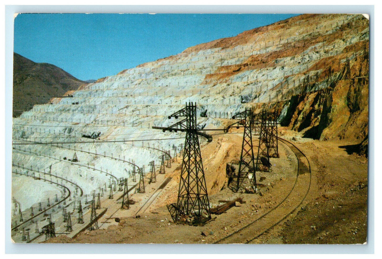 c1950s Bingham Copper Mine, Bingham Canyon, Utah UT Unposted Postcard
