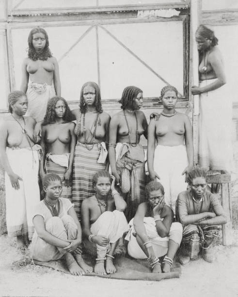 Group portait of women from various tribes c 1900 Eritrea 1900 Old Photo