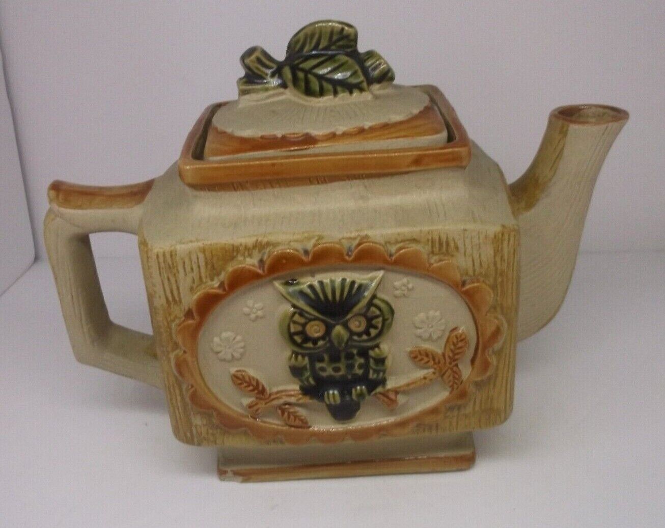 Vintage Stylecraft Quality Ceramics OWLS Teapot Japan