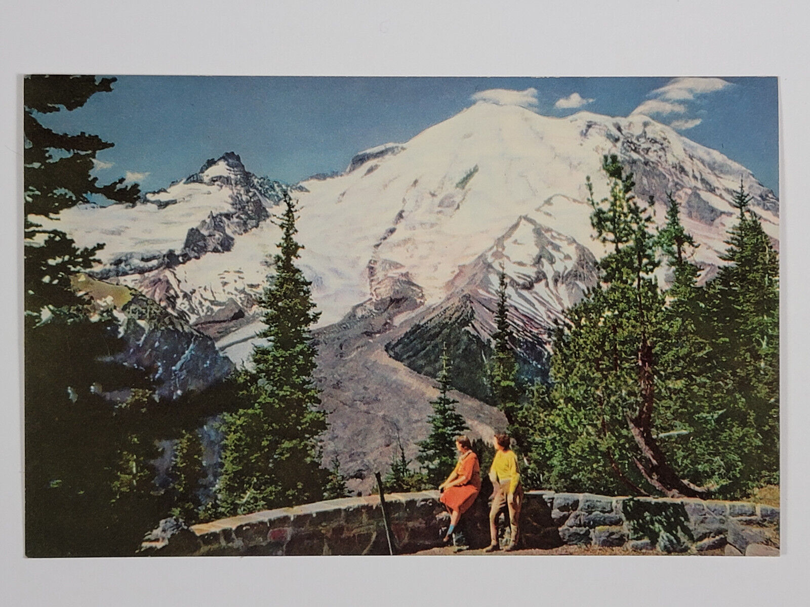 Mt Mount Rainier 1940 Union Oil Company 76 Postcard Standard 3.5x5.5 inch