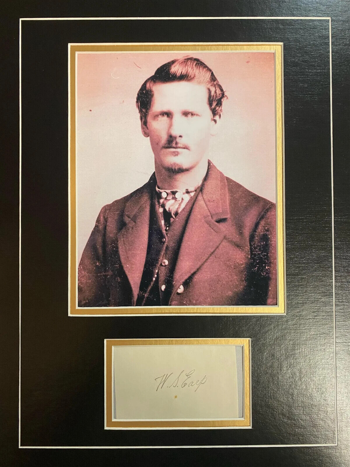 Wyatt Earp Signed Display ICZ Dave Norman Autograph COA