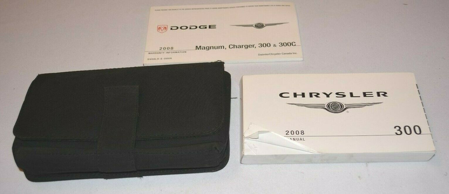 2008 CHRYSLER 300 OWNERS MANUAL GUIDE BOOK SET WITH CASE OEM