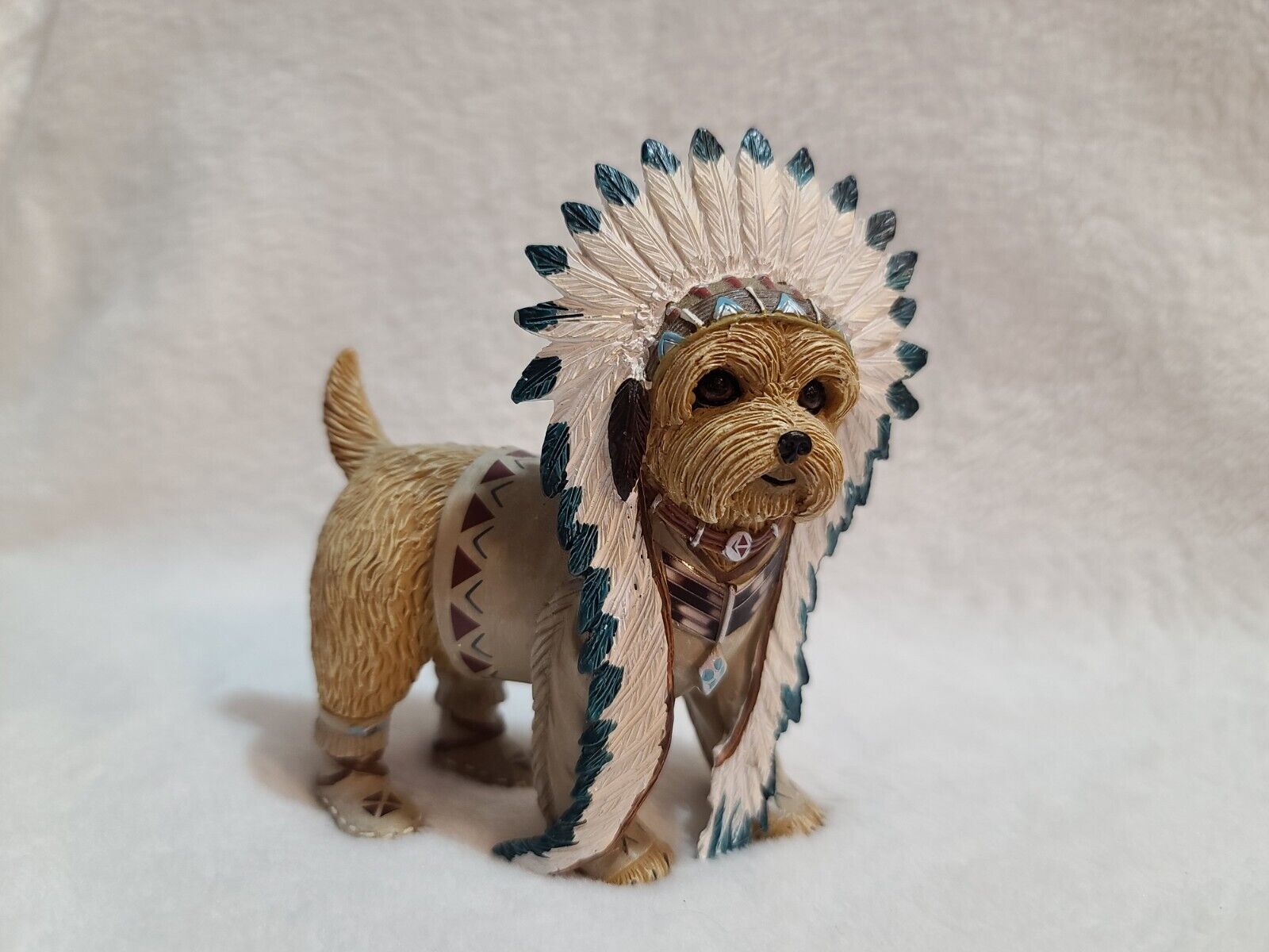 The Hamilton Collection Chief Little Paws Yorkie Dog Figurine 4.5\