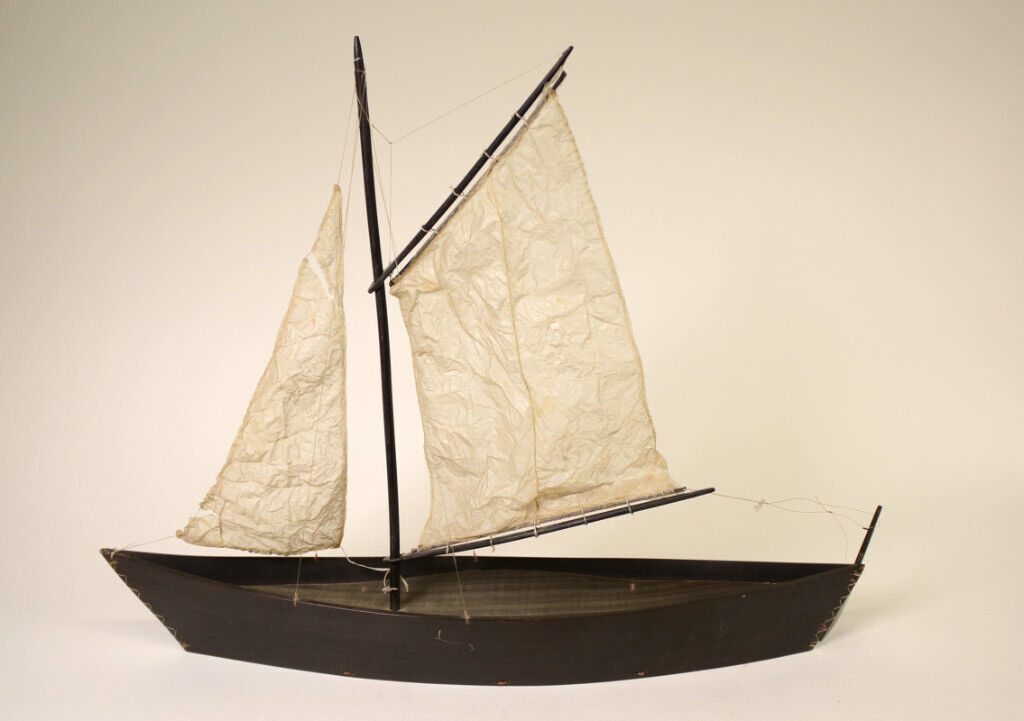 Eskimo Boat w/Sails -   Mid 20th Century  Size: 24\