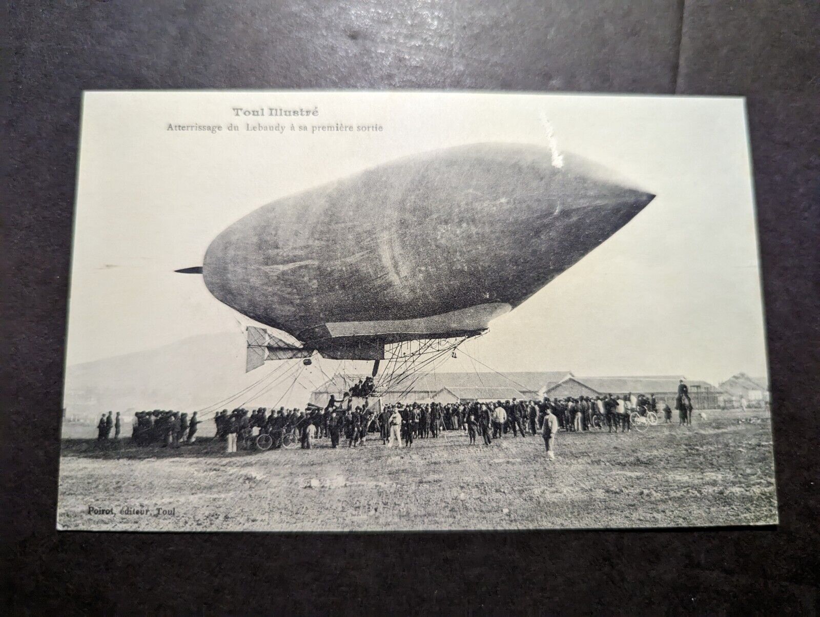 Mint France Postcard Dirigible Airship Lebaudy Zeppelin French Aviation in Toul