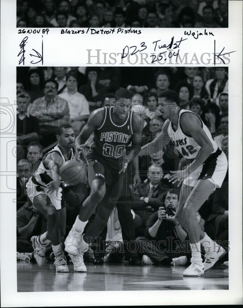 1989 Press Photo Portland Trail Blazers basketball Wayne Cooper - ords07079