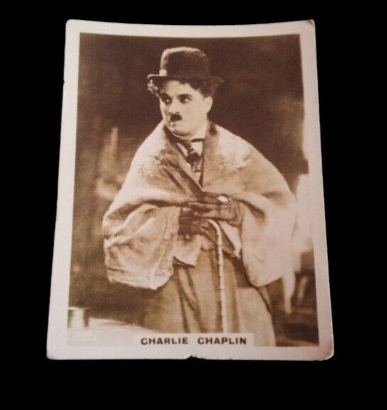 Charles Chaplin collectible card crack cigarettes 20s