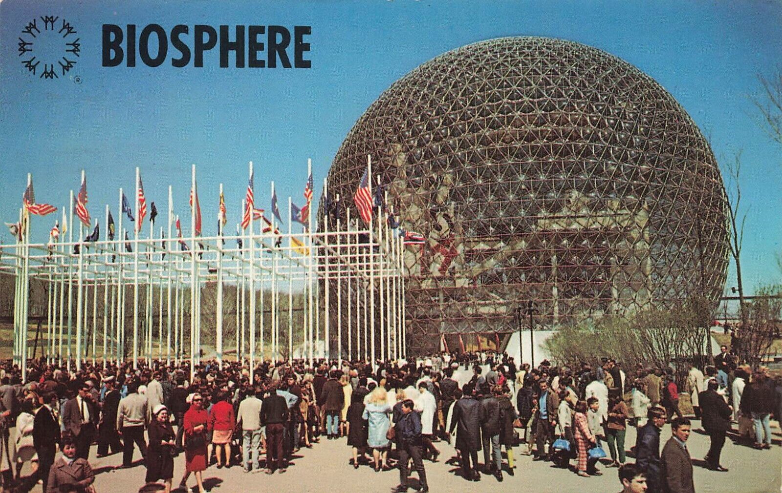 Chrome Postcard ~ 1967 Montreal Canada Expo., Biosphere