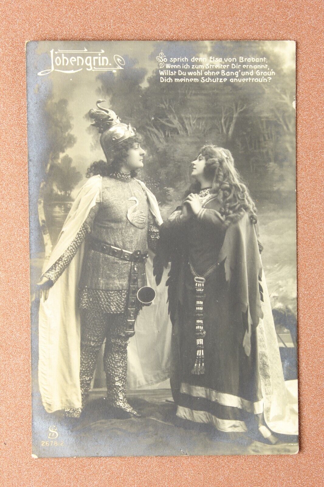 WAGNER - LOHENGRIN Opera. Actors. Antique photo postcard 1909s🎭
