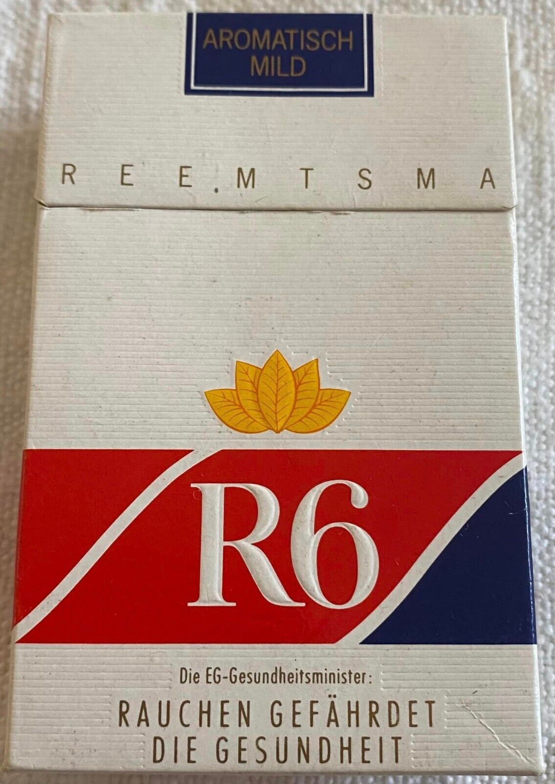 Vintage R6 Filter Cigarette Cigarettes Cigarette Paper Box Empty Cigarette Pack