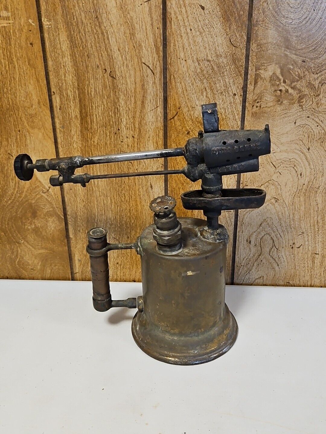 Vintage Antique Otto Bernz Brass Gasoline Blow Torch Tool Newark New Jersey