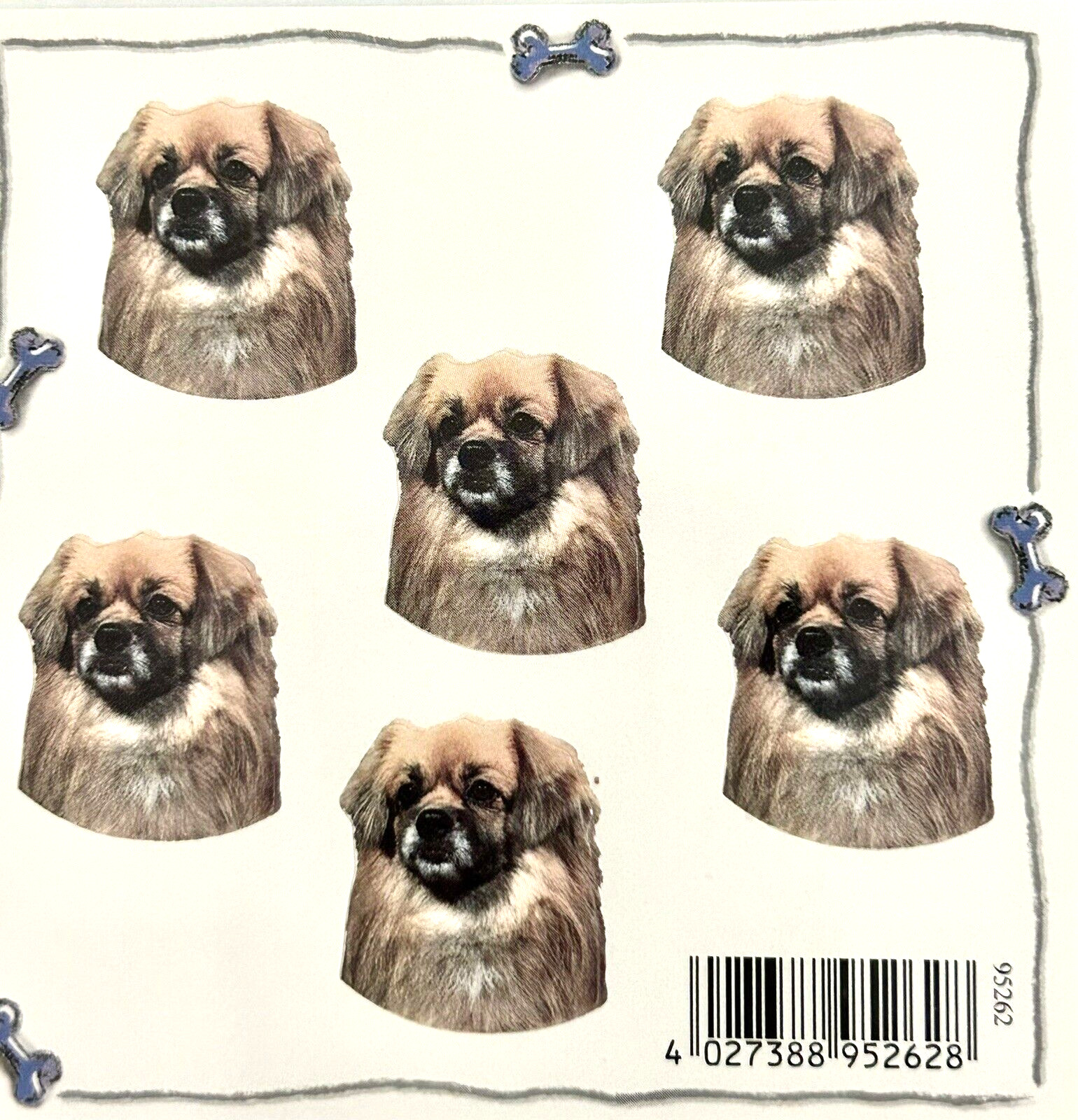 Tibetan Spaniel Dog Stickers ~ Pack of 12 Stickers