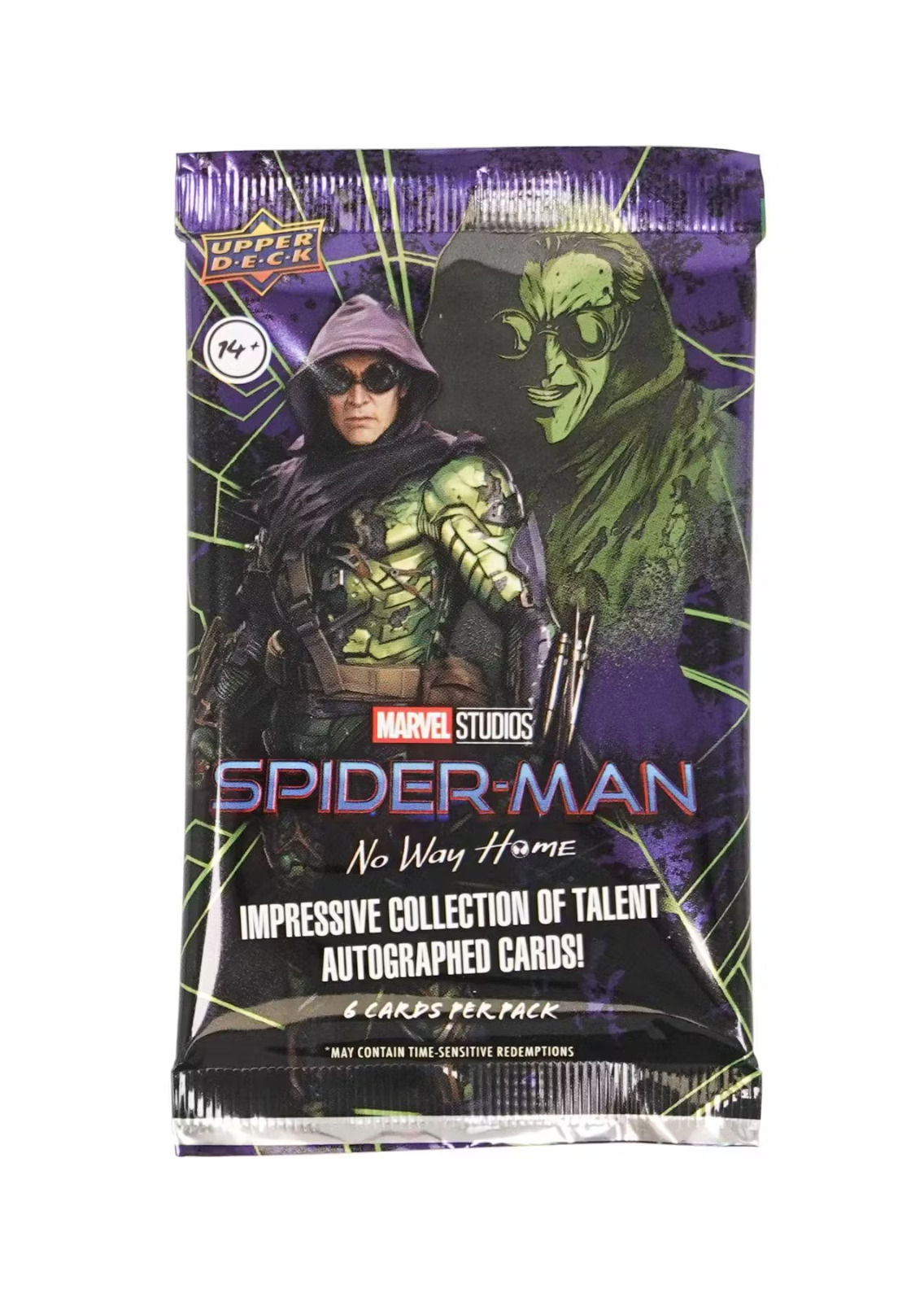 Upper Deck 2023 Marvel SPIDER-MAN: NO WAY HOME Trading Hobby Pack 6 Cards 1 Pack