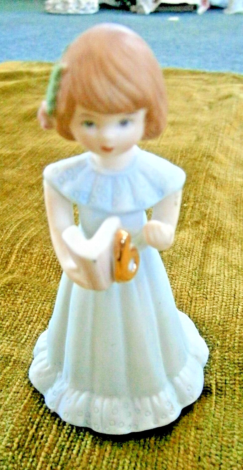 Enesco Figurine Birthday Girl Series - Age 6 - 1982