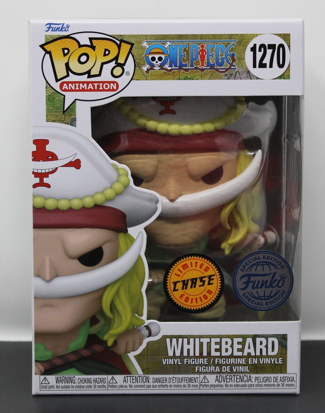 ONE PIECE - WHITEBEARD (CHASE) - 1270 - EXCLUSIVE SPECIAL EDITION - FUNKO POP