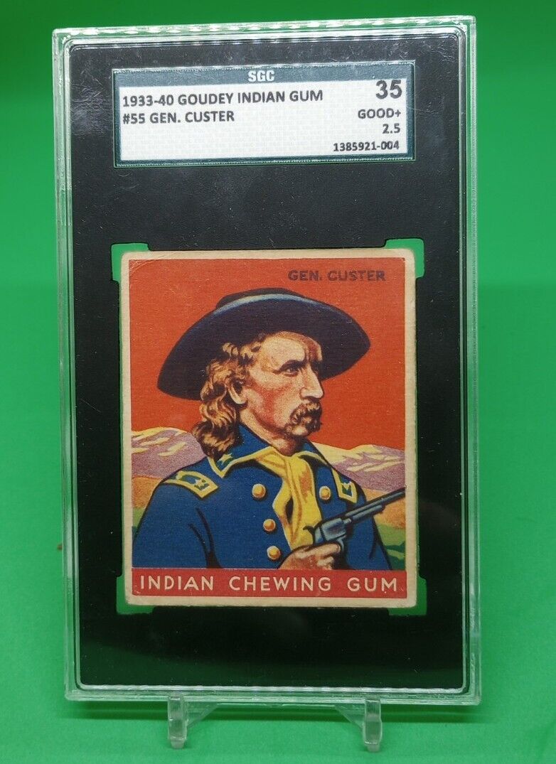 1933 Goudey Indian Gum #55 Gen. Custer Sgc 2.5 Good+ Nice Card