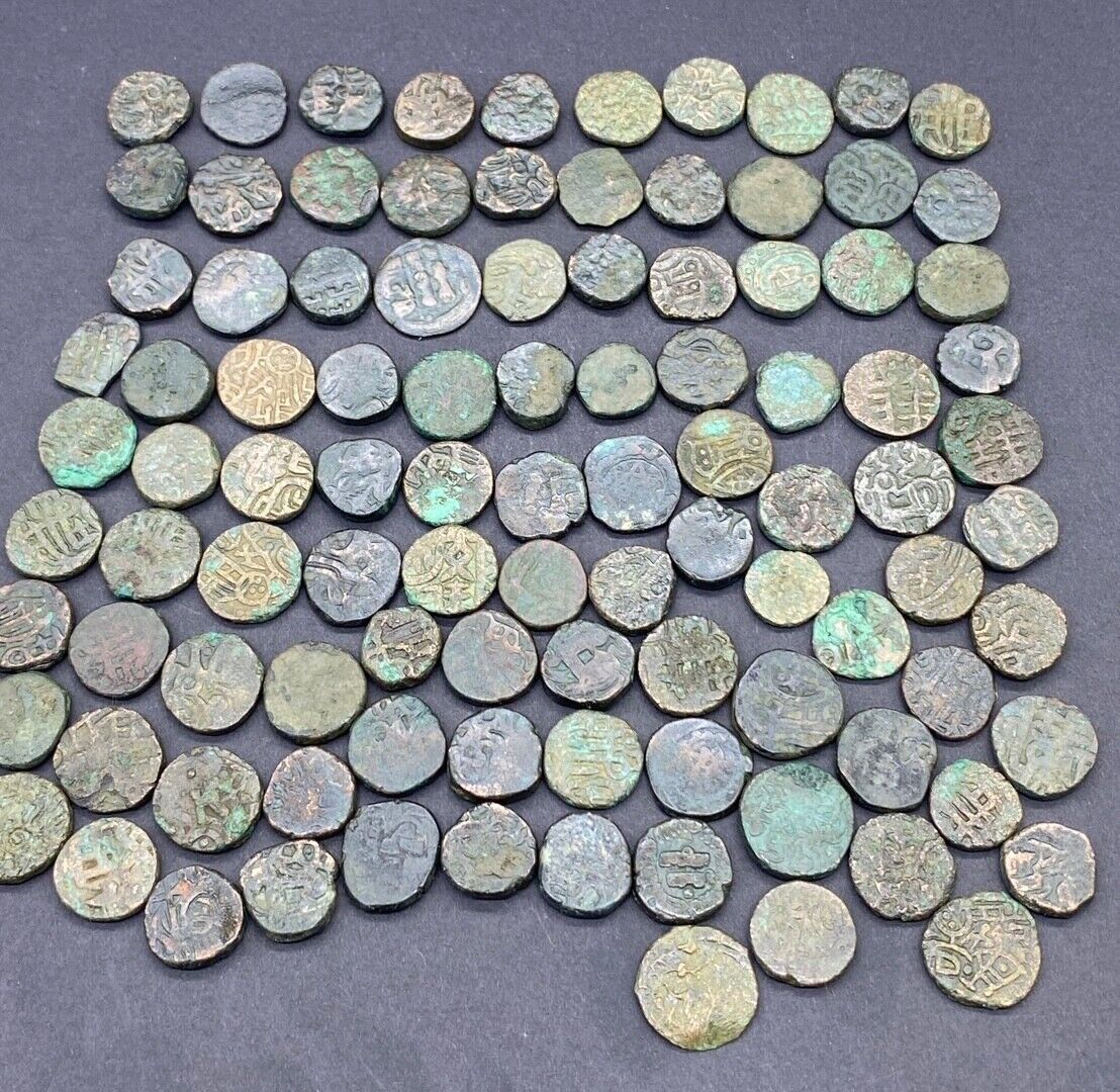 Collection Of Rare Ancient Old 100 Islamic & Indo Parthian  Different Eras Coins