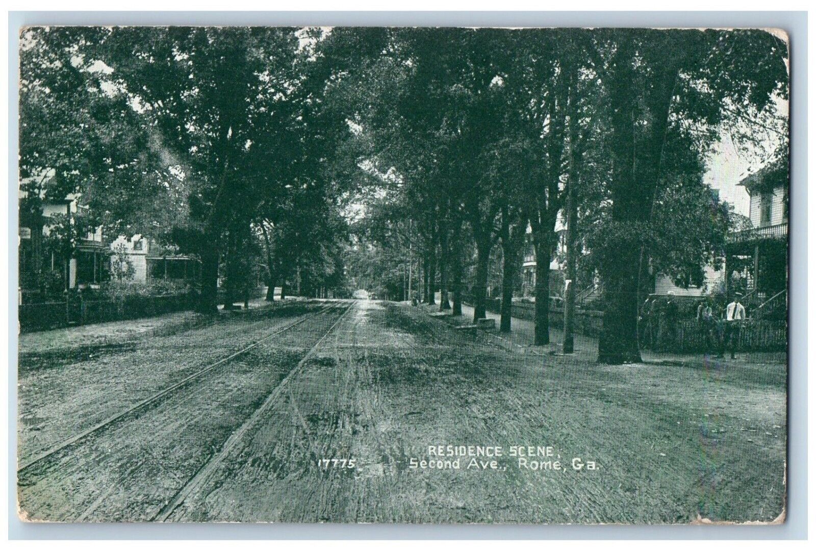 Rome Georgia GA Postcard Residence Street Dirt Road 1909 Posted Antique