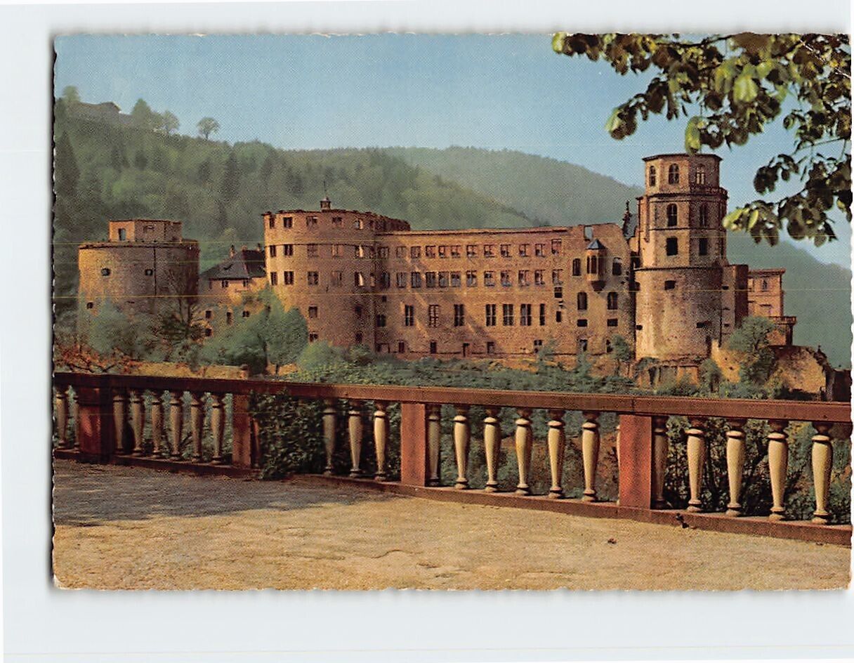 Postcard Schloss von der Scheffelterrrasse, Heidelberg, Germany