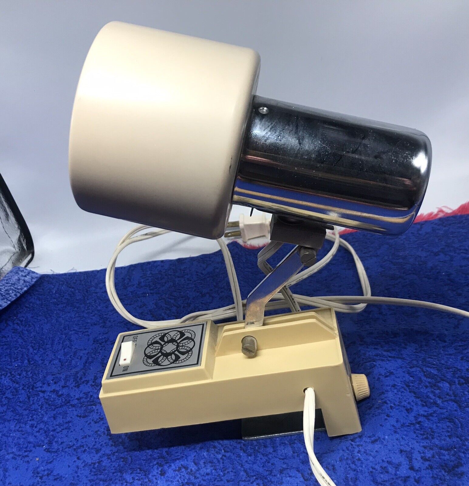 Vintage MCM Portable Reading Adjustable Arm Bed Light Headboard Lamp 1960s WORKS