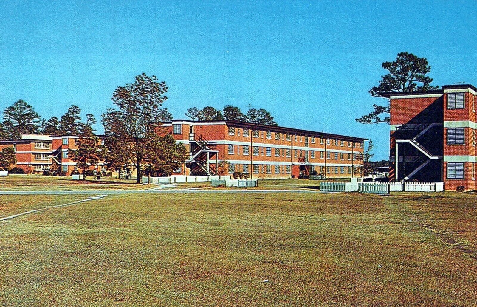 Goldsboro North Carolina Seymour Johnson Air Force Base Barracks Postcard