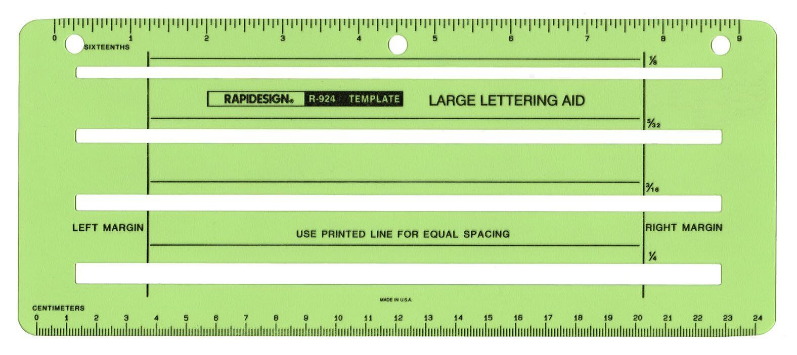 Large Lettering Aid Template, 1 Each (R924)