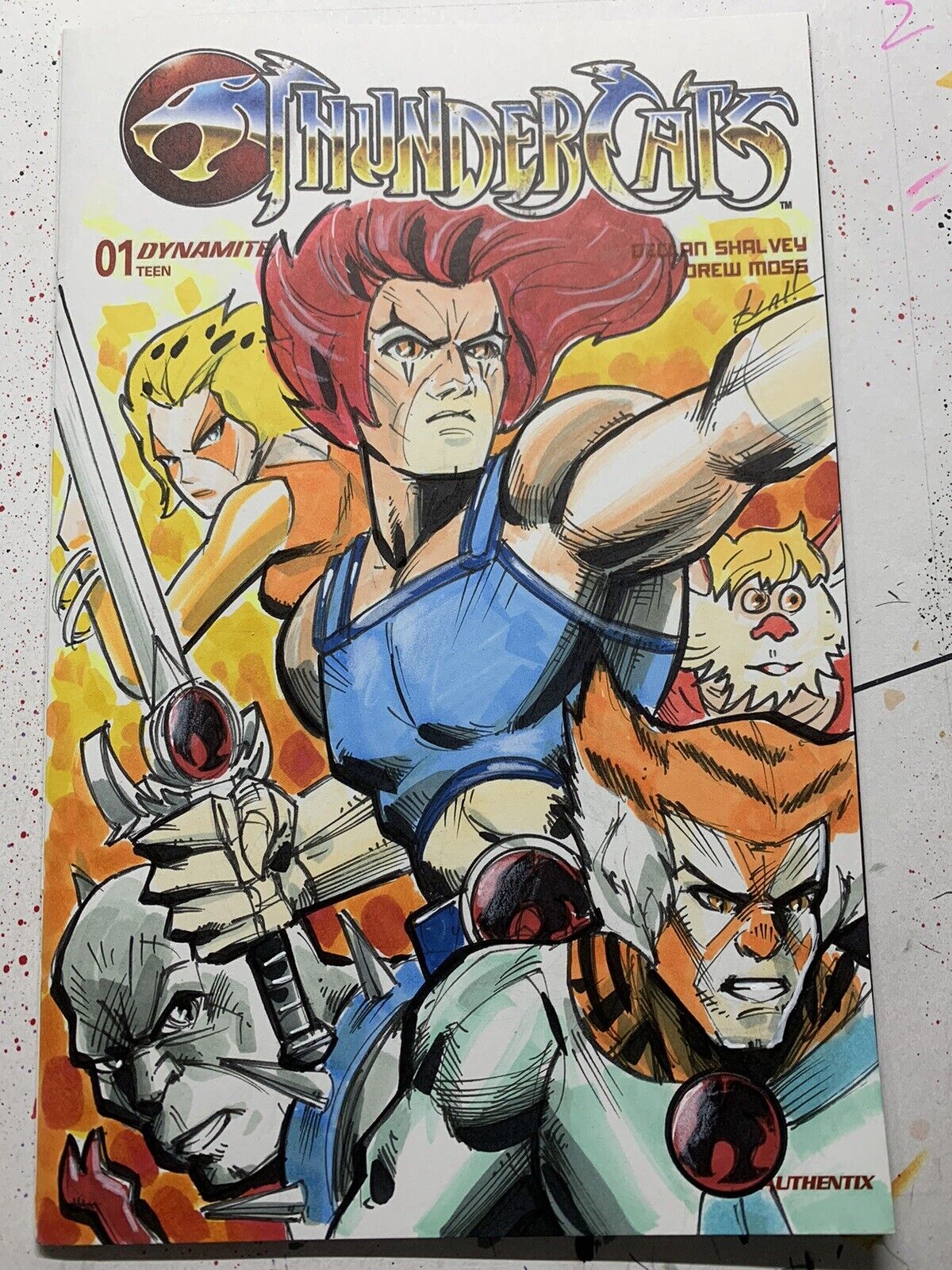 Thundercats 1 Original Sketch Cover Variant 