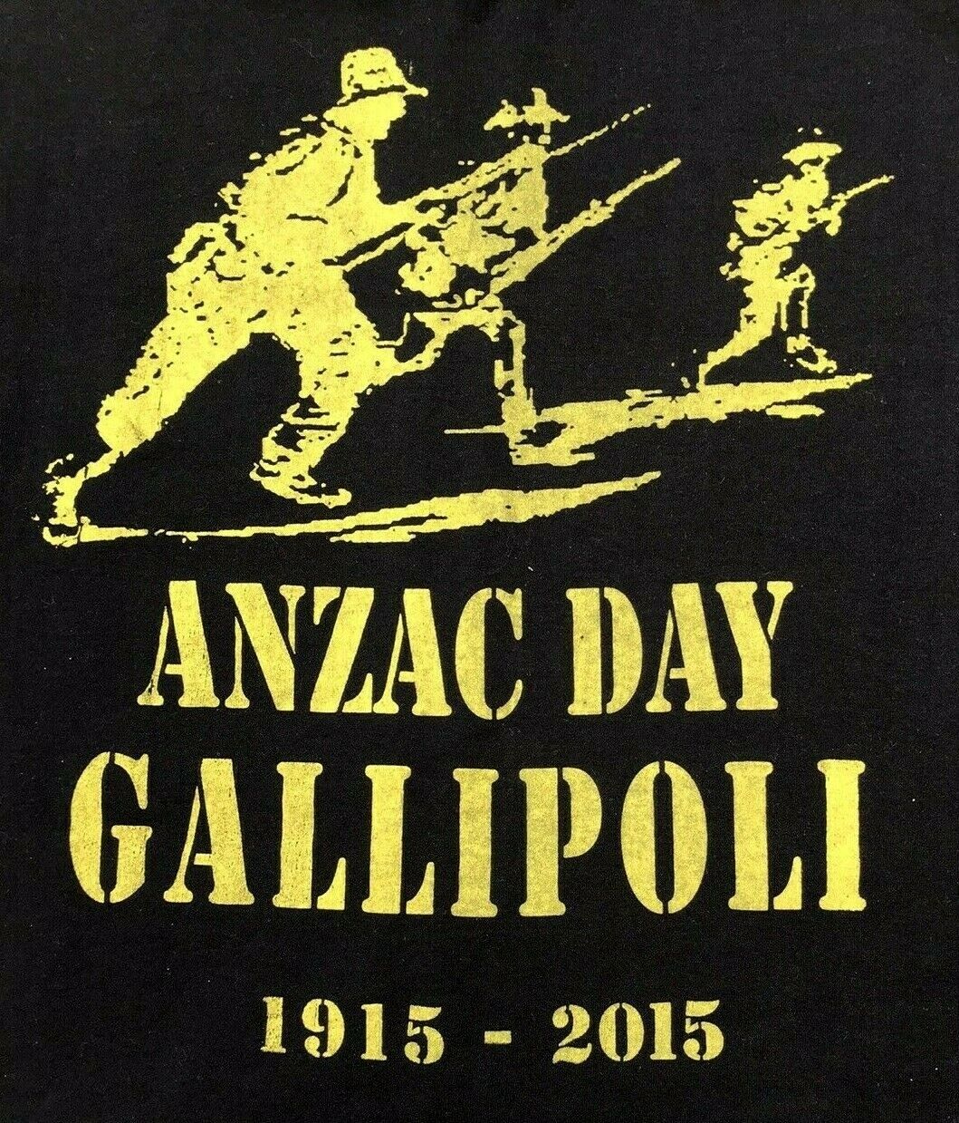2015 Vintage Australian New Zealand AIF 100th Anniversary Gallipoli Anzac Shirt 