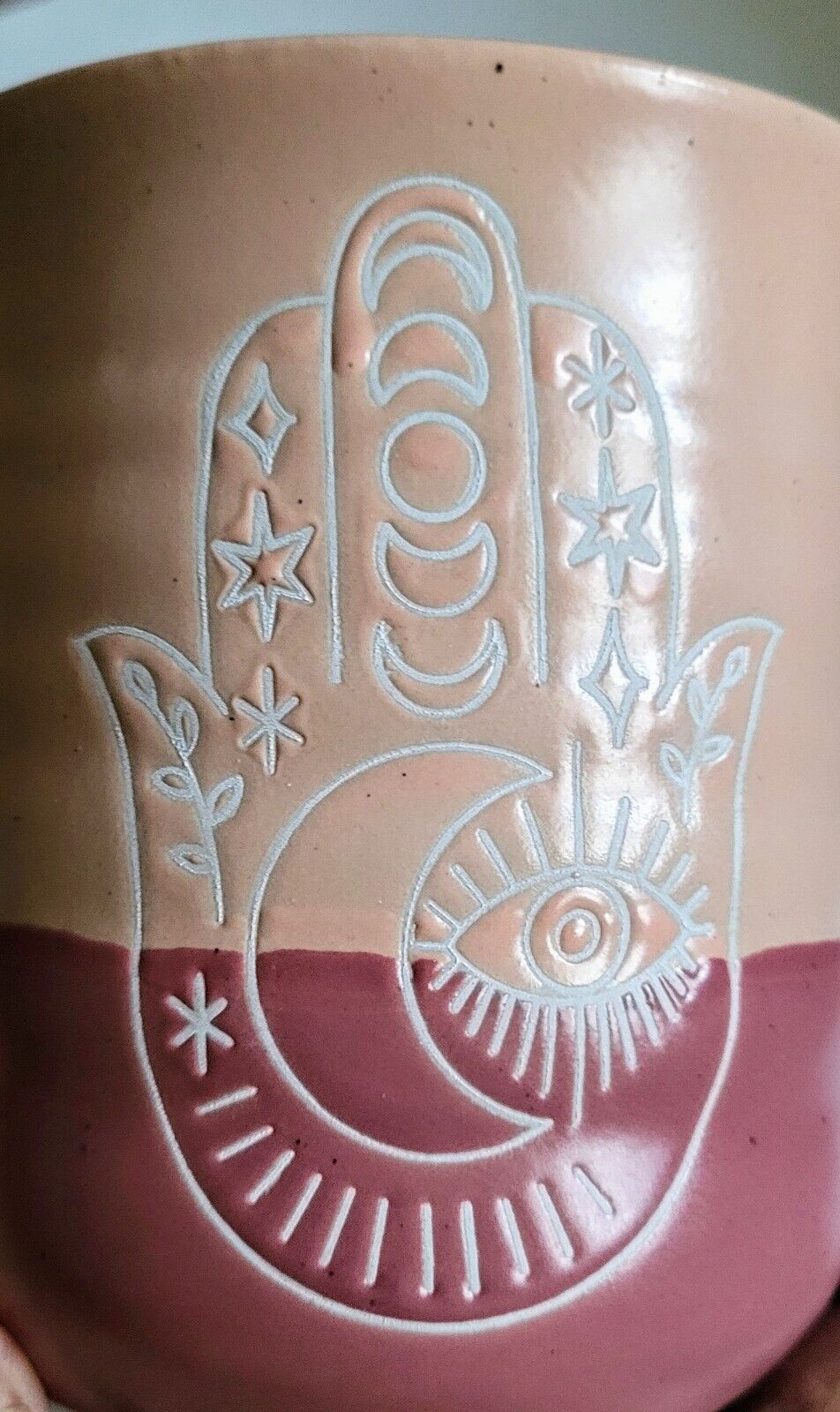 STAY WILD MOON CHILD Hamsa Hand Oversized Mug Mystic Healer Astrology Spiritual 