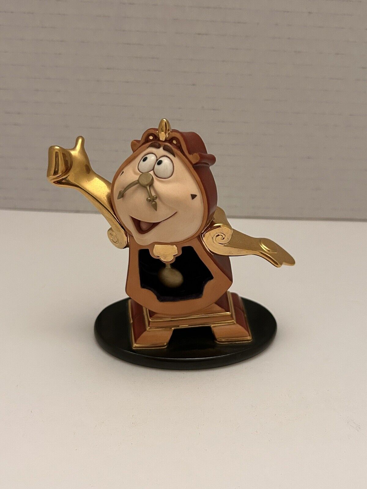 WDCC Walt Disney Beauty And The Beast Cogsworth Just In Time Figurine