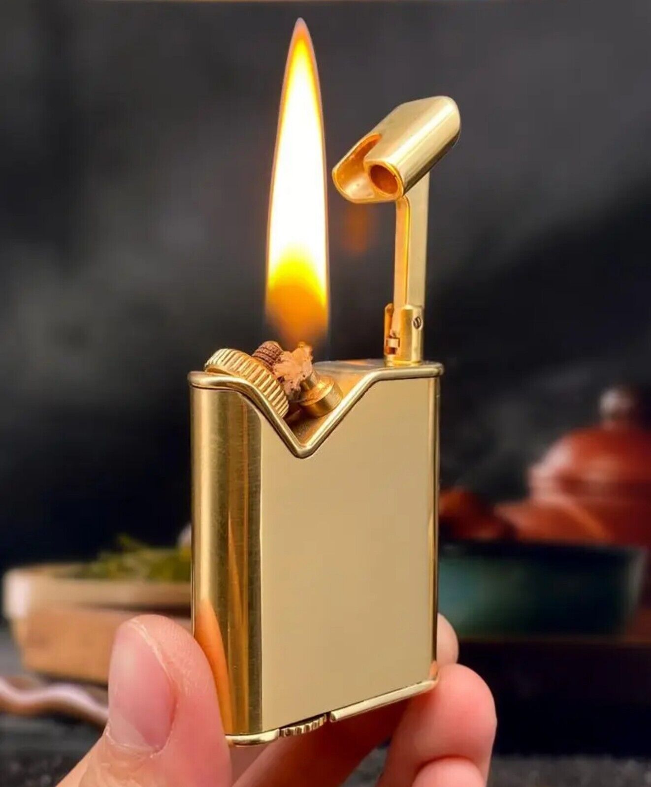 Zorro\'s Vintage Retro Antique Old Fashioned Style Kerosene Pocket Lighter READ