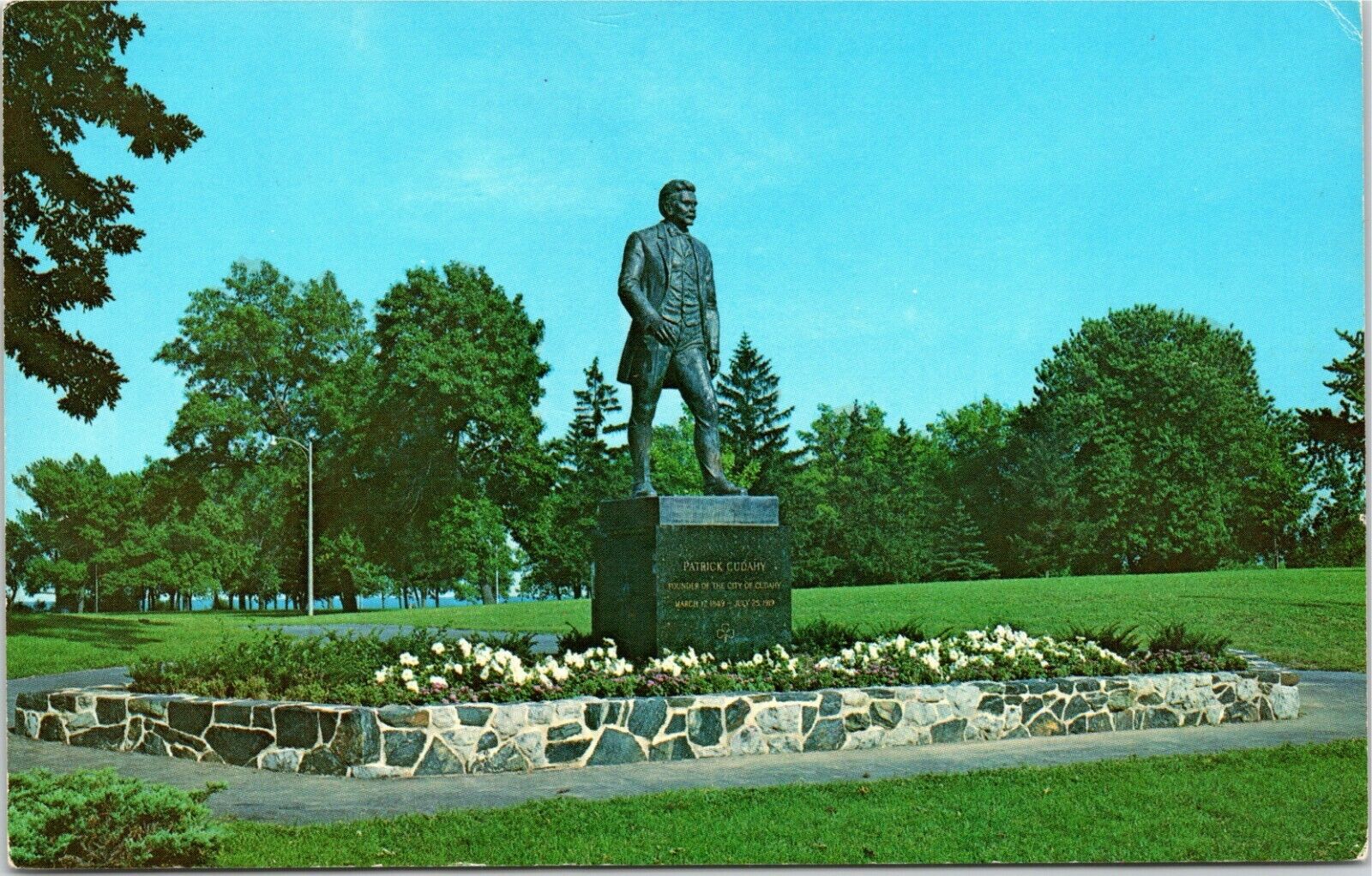 Patrick Cudahy statute in Sheridan Park - founder of Cudahy Wisconsin