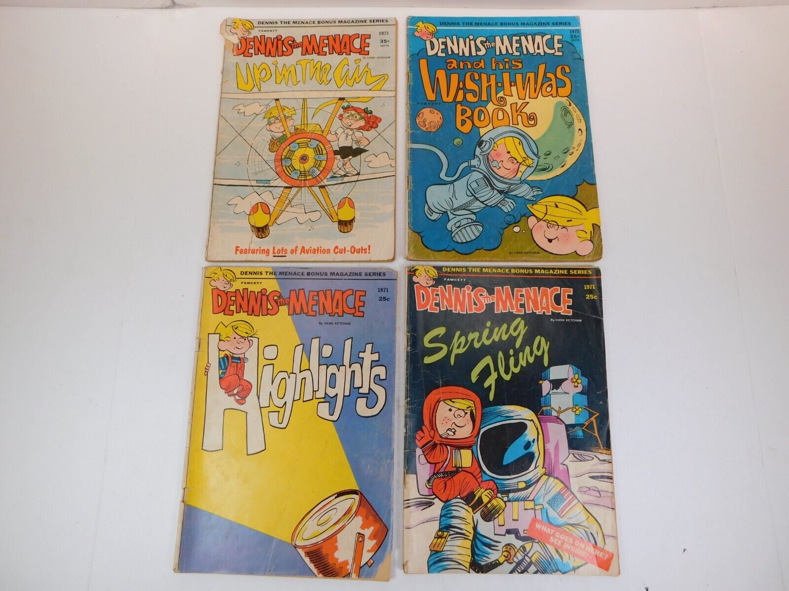 Dennis The Menace Comic Book Lot - 4 Issues 1970\'s