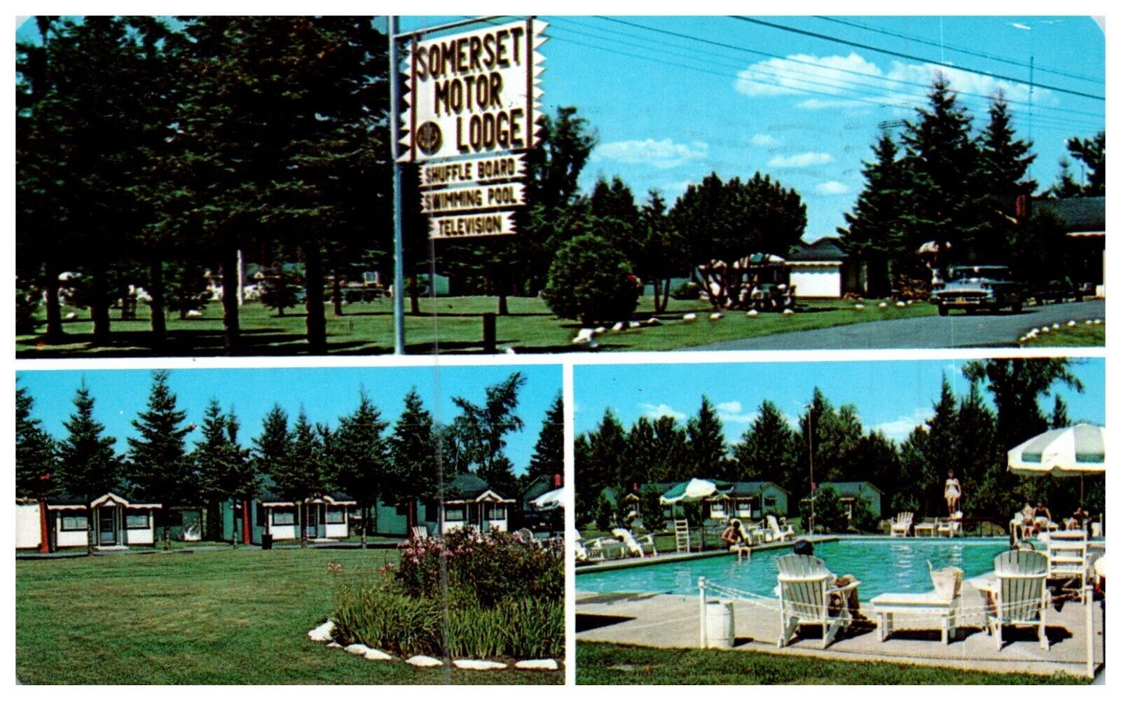 Somerset Motor Court Skowhegan, ME Maine Motel Advertising Vintage 1963 Postcard