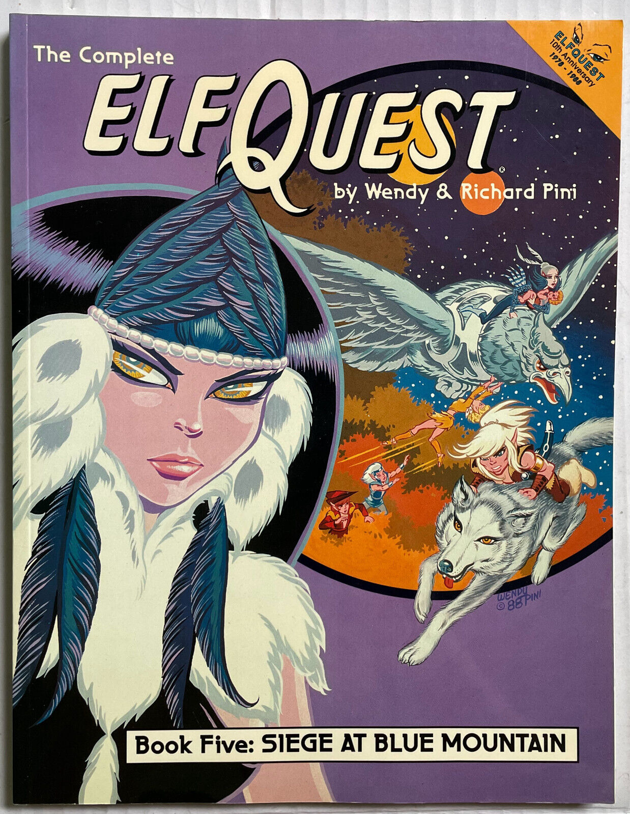 SIGNED Complete ElfQuest Graphic Novel Book 5: Siege at Blue Mountain, 1988
