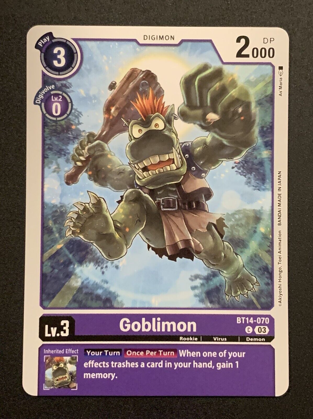 Goblimon - BT14-070 C - Purple - Blast Ace - Digimon TCG