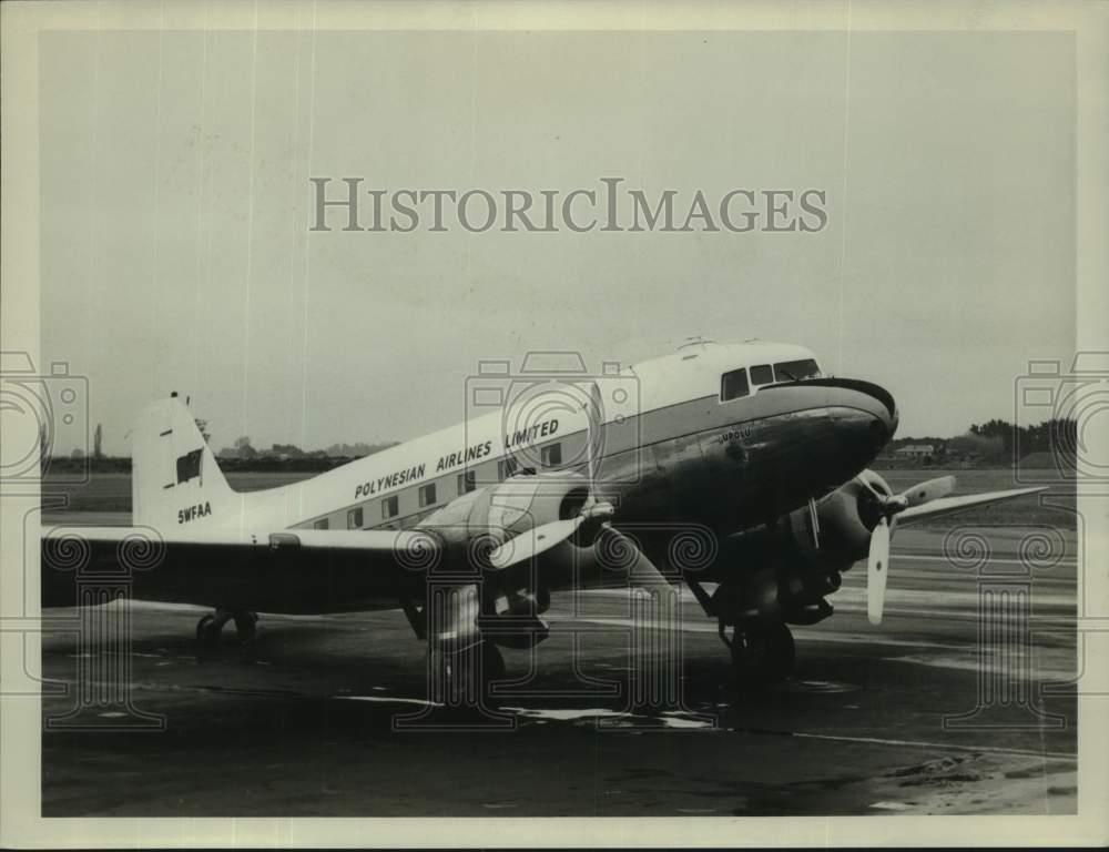 1963 Press Photo DC-3 of Polynesian Airline - lrx41543