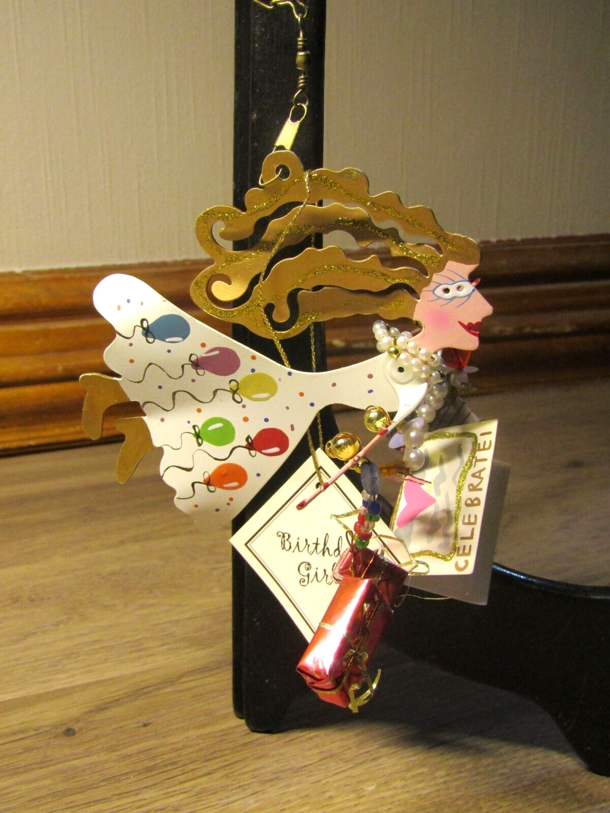 VTG Fanciful Flights by Karen Rossi Silvestri Birthday Girl Ornament in Gift Box