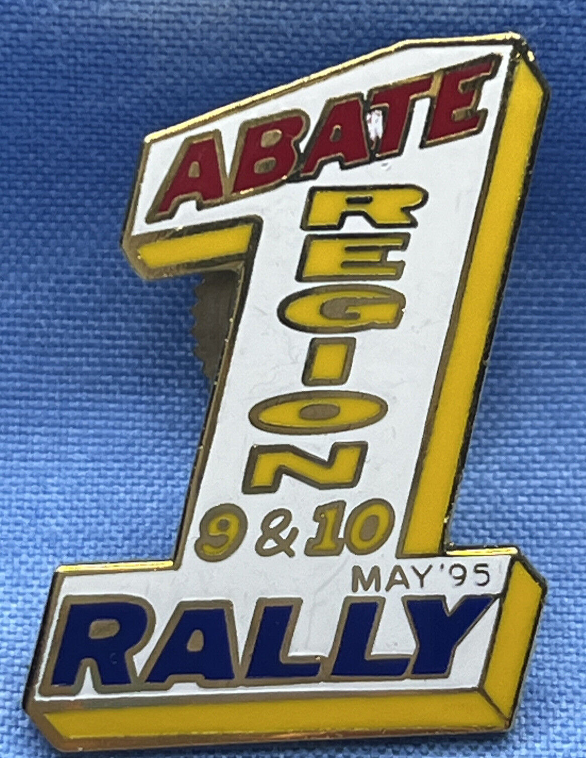 1995 ABATE  REGION 9th & 10th RALLY #1 PIN