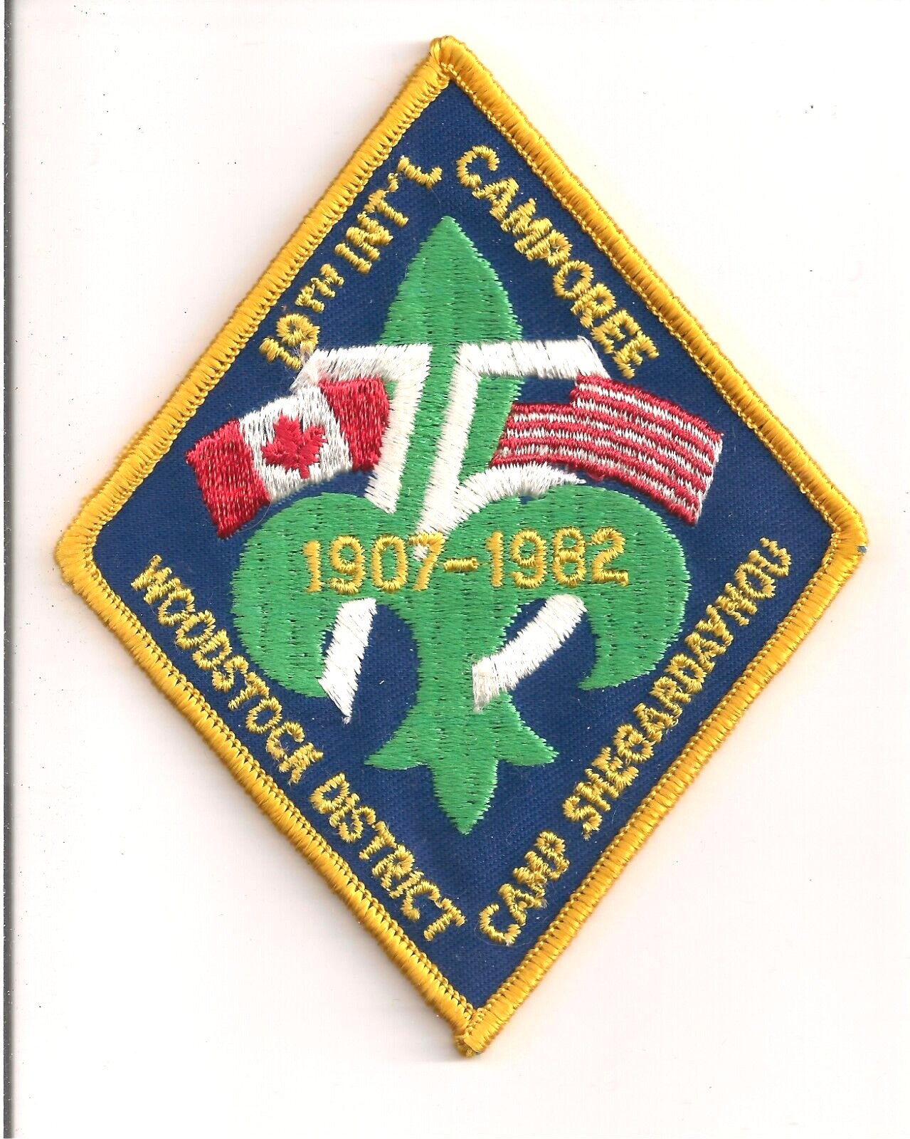 19TH INTERNATIONAL CAMPOREE 1982 CAMP SHEGARDAYNOU  USA / CANADA CAMPOREE