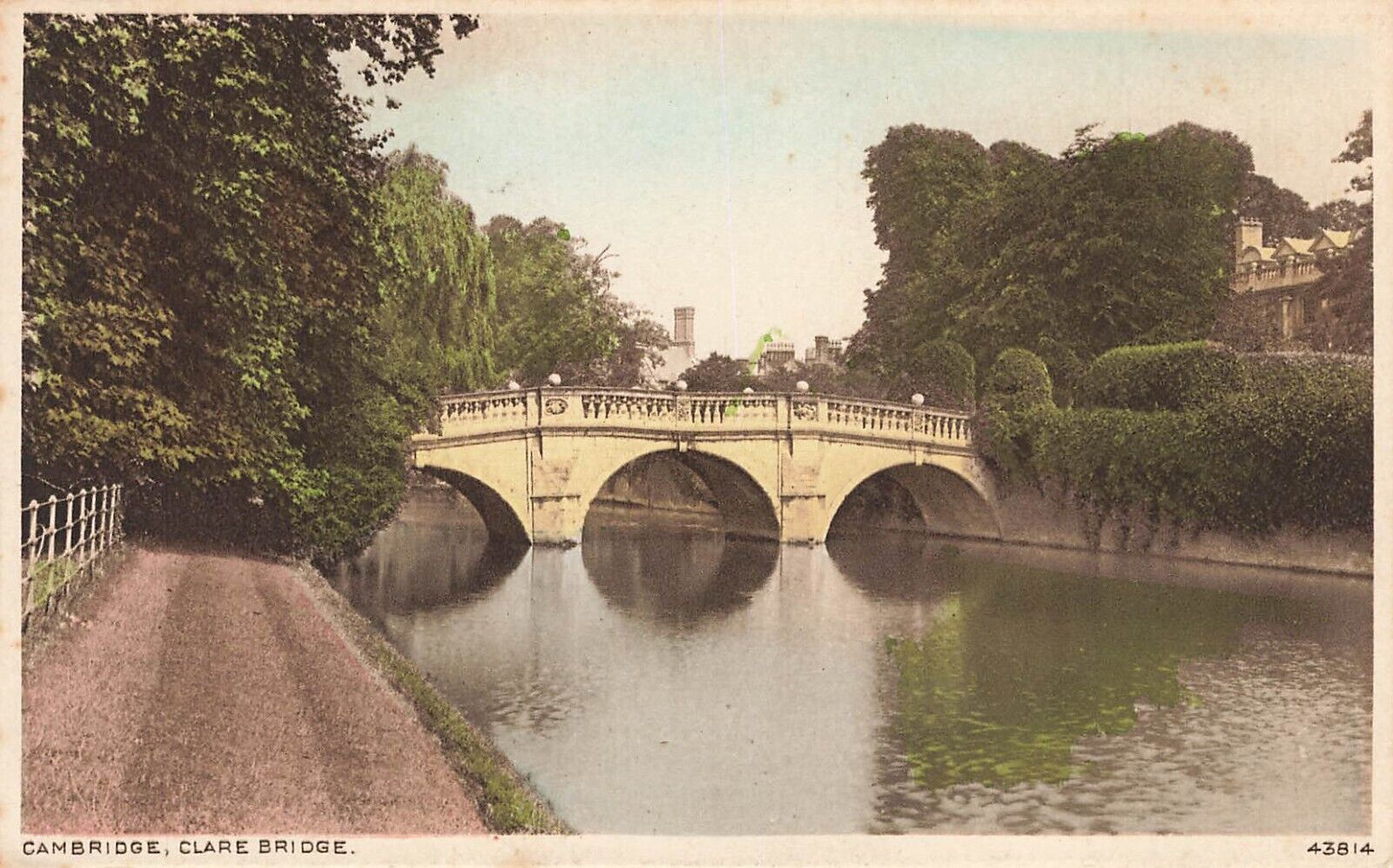 Clare Bridge Cambridge London England Postcard