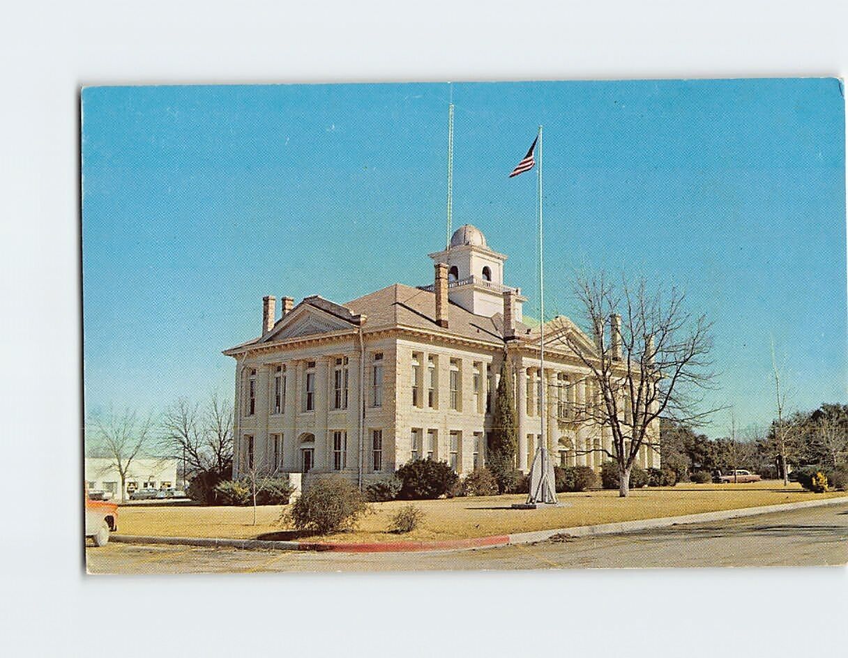 Postcard Blanco County Courthouse, Johnson City, Texas