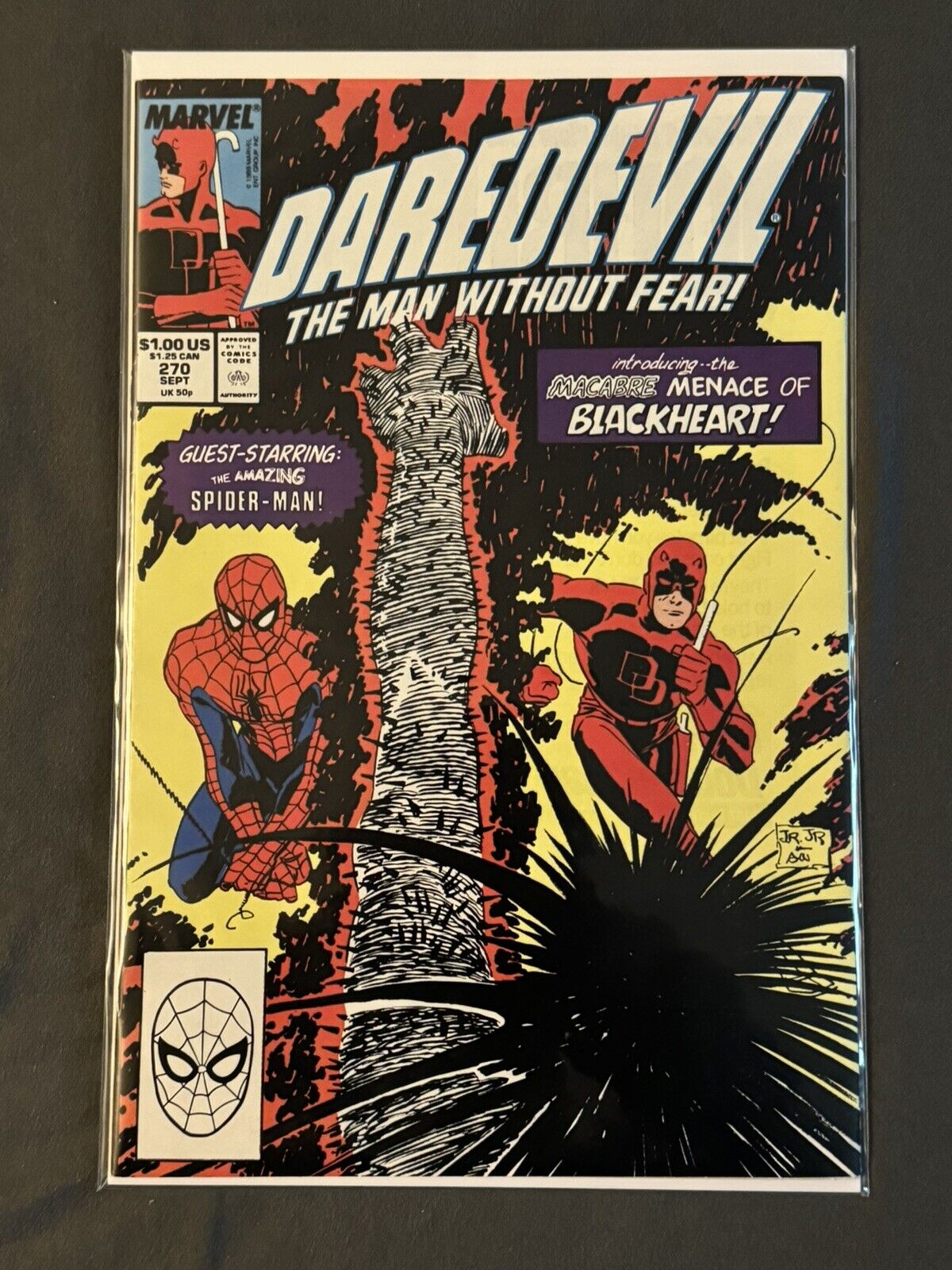 Daredevil, The Man Without Fear;  #270; 1st Blackheart; Mephisto\'s Son; Nice 