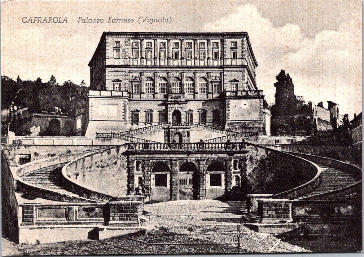 Vintage Postcard The Villa Farnese By Vignola Caprarola Viterbo Italy Unposted