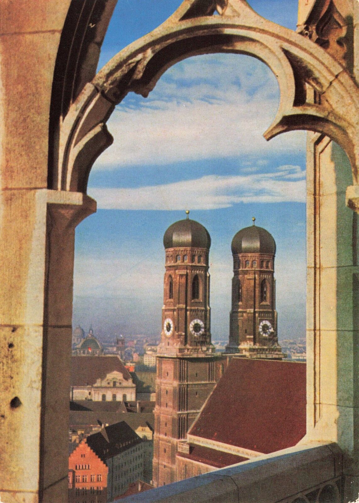 Postcard Germany Munich Frauenkirche Dresden  Lutheran Church Saxony